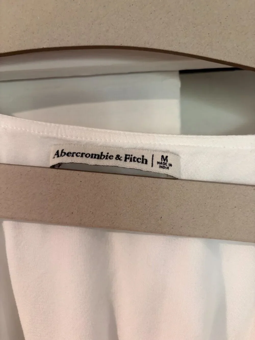 Abercrombie & Fitch Short-Sleeve Linen-Blend Babydoll Top - Size M